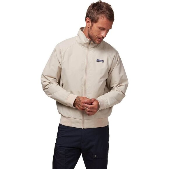 Patagonia Men's Baggies Bomber Jacket (Large) Tan Beige 28151 - Picture 6 of 10